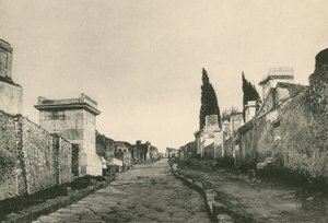 شارع المقابر كما هو (الحفر) بواسطة المدرسة الايطالية
