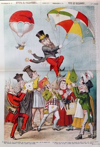 قضية ويلسون في عام 1887 ، الغلاف الأمامي لـ Le Perroquet بواسطة المدرسة الايطالية