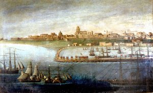 اتحاد إيطاليا: حملة الألف أو القمصان الحمراء بقيادة جوزيبي غاريبالدي (1807-1882). النباح في مارسالا ، صقلية. لوحة مجهولة. متحف ميلان ديل Risorgimento بواسطة المدرسة الايطالية