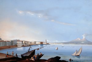 View of Saint Lucia (gouache) بواسطة المدرسة الايطالية