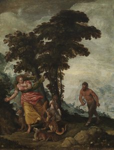 الفضيلة التي اتبعها نائب ، 1570-1600 (زيت على قماش) بواسطة المدرسة الايطالية