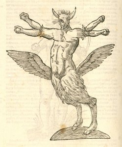 tetrachiron التوضيح الوحش المجنح للإنسان الأذن من kazakovae تاريخ الوحوش ، 1642 بواسطة المدرسة الايطالية