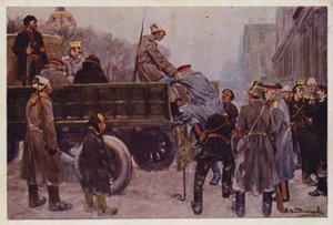 اعتقال الجنرالات الروس خلال ثورة فبراير عام 1917 بواسطة إيفان أليكسييفيتش (بعد) فلاديميروف