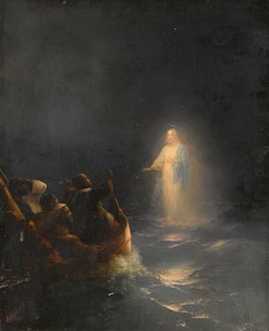 Jesus marche sur les eaux - يسوع يمشي على الماء ، بقلم إيفازوفسكي ، إيفان كونستانتينوفيتش (1817-1900). زيت على قماش