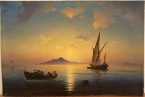 خليج نابولي على قدم المساواة مع إيفازوفسكي ، إيفان كونستانتينوفيتش (1817-1900) بواسطة إيفان كونستانتينوفيتش أيفازوفسكي