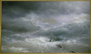 The Wave par Aivazovsky ، إيفان كونستانتينوفيتش (1817-1900) بواسطة إيفان كونستانتينوفيتش أيفازوفسكي