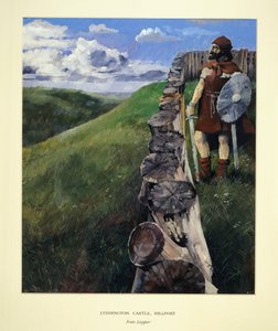 حصن تل قلعة ليدينغتون كاسل (طباعة حجرية ملونة) بواسطة إيفان لابر