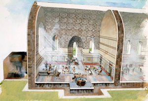 بيت الحمام في مدينة Wroxeter الرومانية ، القرن الأول والثالث ، 1990-2010. بواسطة إيفان لابر