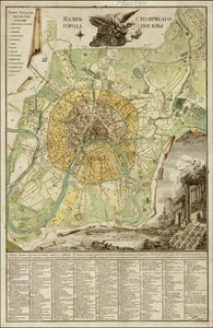 خريطة موسكو 1789 رسمها إيفان مارشينكوف عام 1789 بواسطة إيفان مارشينكوف