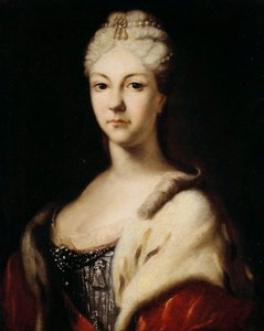 صورة لدوقة روسيا الكبرى ناتاليا أليكسيفنا ، 1673-1716 ، قبل عام 1716.