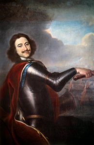 صورة لبطرس الأول (1672-1725) لوحة إيفان نيكيتين (نيكيتين