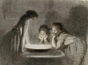 الكهانة عشية عيد الميلاد ، 1870s بواسطة إيفان نيكولايفيتش كرامسكوي