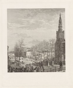 دمار في Steenschuur بعد كارثة بارود Leiden ، 1807