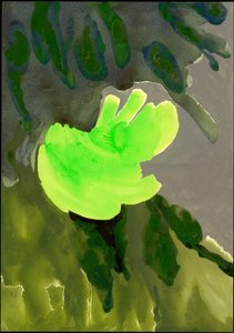 سلسلة حدائق كنسينغتون: Leaf Cascade، 2007 (وسائط مختلطة على ورق)