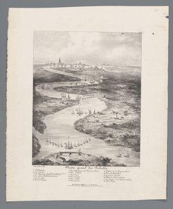 مسار شيلدت من فورت باث إلى أنتويرب ، 1832 خريطة Scheldt (العنوان على الكائن) بواسطة جبرويدر بوفا وشركاه