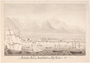 Frederiksfort و Frederiksted في سانت كروا بواسطة جي إل في ميشيلسن
