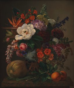 زهور في إناء