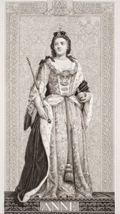 الملكة آن (1665-1714) من المجلد `` الرسوم التوضيحية الإنجليزية والتاريخ الاسكتلندي &39;&39; المجلد الثاني