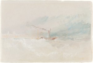 قارب حزم قبالة دوفر ، ج. 1836. بواسطة جوزيف مالورد وليام تورنر