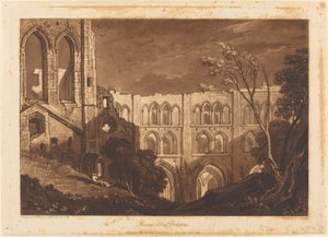 Rivals Abbey ، تم نشره عام 1812. بواسطة جوزيف مالورد وليام تورنر
