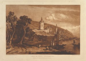 فيل دي ثون ، سويسرا Liber Studiorum ، الجزء الثاني عشر ، اللوحة 59 ، 1 يناير 1816. بواسطة جوزيف مالورد وليام تورنر