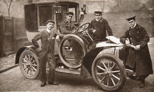 أول سيارة أجرة في ليفربول ، ميرسيسايد ، 1906 بواسطة جي بي وود