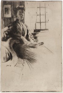 بجوار النافذة بواسطة J. Alden Weir