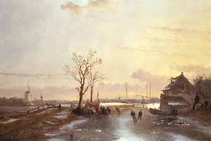 مشهد الشتاء ، 1853 بواسطة جيه أنطون ميجنون