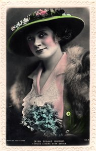 بيلي بورك 1886-1970 ، الممثلة الأمريكية ، أوائل القرن العشرين.