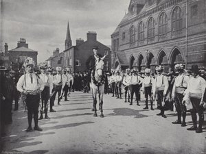 مهرجان Knutsford May Day ، الراقصون موريس بواسطة ج. بنيامين ستون