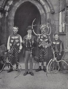 The Horn Dance ، Abbots Bromley ، أربعة من الفنانين بواسطة ج. بنيامين ستون