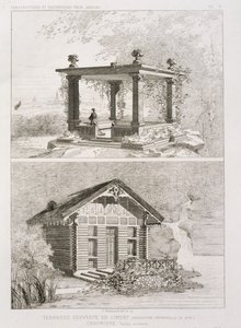 الشرفة المغطاة بالاسمنت والخزف الذي صممه Danjoy ، c.1880