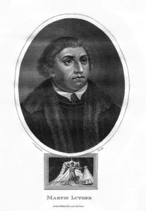 مارتن لوثر ، لاهوتي ألماني ، راهب أوغسطيني ، ومصلح كنسي ، 1814.