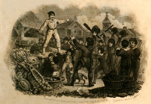 Masaniello Haranguing شعب نابولي ، 1821. بواسطة جيه تشابمان