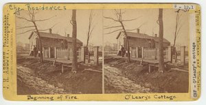 السيدة OLearys Cottage ، 1871 بواسطة JH أبوت