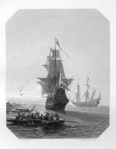 هابيل تاسمان ، بحار هولندي من القرن السابع عشر ، مستكشف وتاجر ، c1870