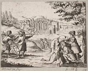 رسم توضيحي لآدم أوليريوس ، "روزنتال الفارسية لشاعر بارع شيش سعدي [...]" ، شليسفيغ 1660