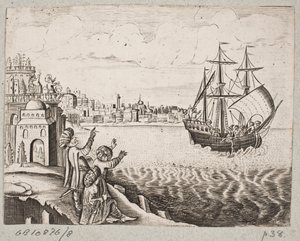 رسم توضيحي لآدم أوليريوس ، "روزنتال الفارسية لشاعر بارع شيش سعدي [...]" ، شليسفيغ 1660