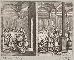 رسم توضيحي لآدم أوليريوس ، "روزنتال الفارسية لشاعر بارع شيش سعدي [...]" ، شليسفيغ 1660