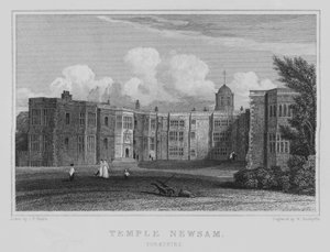 Temple Newsam, Yorkshire (engraving) بواسطة جون بريستون نيل