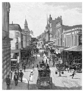 شارع الملك ، سيدني ، نيو ساوث ويلز ، أستراليا ، 1886. بواسطة جي آر أشتون