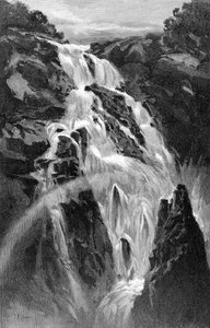 شلالات بارون بالقرب من كيرنز ، كوينزلاند ، أستراليا ، 1886. بواسطة جي آر أشتون