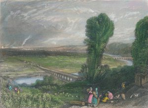 "جسور سانت كلاود وسيفر" ، c1835. بواسطة ي رادكليف