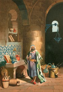 جراح في مختبره الكيميائي ببغداد