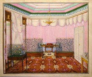 غرفة كتابة بيدرمير كلاسيكية جديدة في Schloss Ballenstedt ، ساكس أنهالت بواسطة ياء