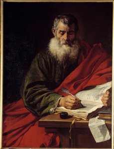كتابة القديس بول. رسم جاكوب Adriaensz Backer (1608-1651) Ec. هول.