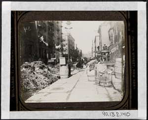 تماني تنظيف الشوارع قبل يوم Warings ، أمام 9 Varick Place ، c.1890