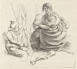 امرأة حلب دراسة عمل الطباعة / Etudes Gravées (عنوان السلسلة)