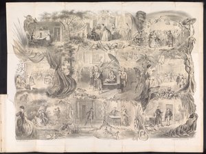 رسم كاريكاتوري في تقويم طالب دلفت ، 1858 بواسطة ايليا الاسباني
