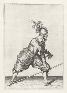 جندي يحمل سيف رسم ، c.1600